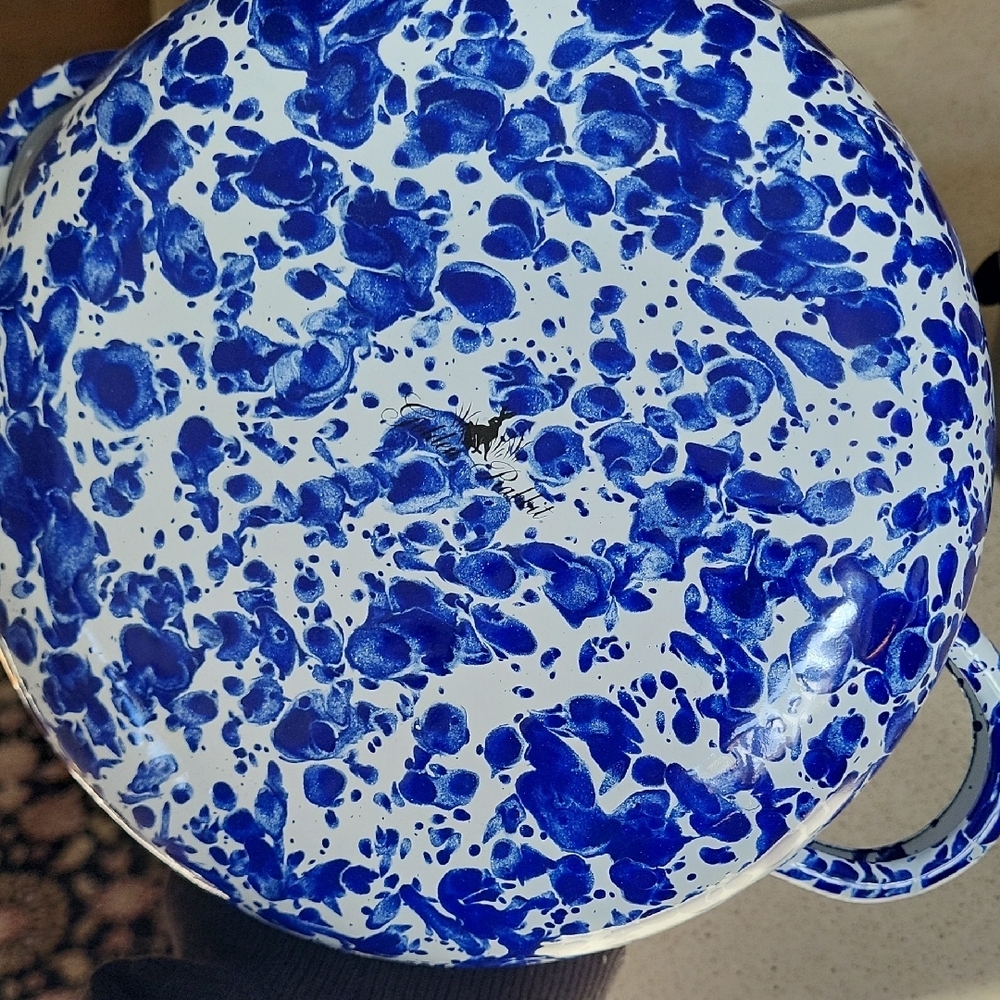 JUST LISTED golden rabbit Blue and White  Cookware Pot - Picture 3 of 4